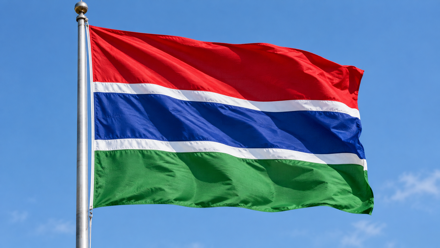 The Gambian flag